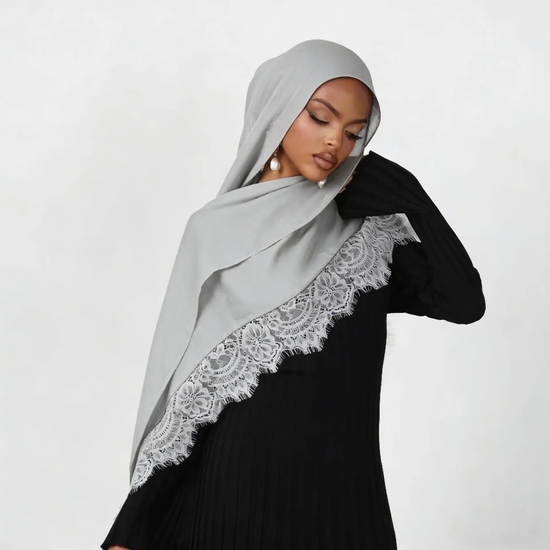 Premium Modal Lace Hijab