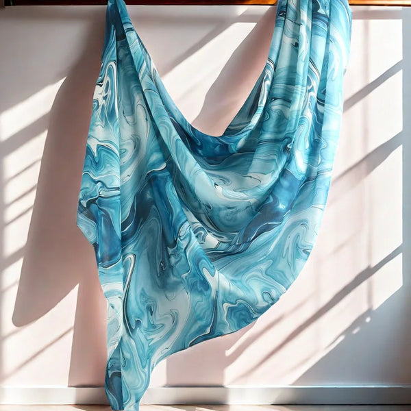Printed Modal Hijab — Ocean Collection