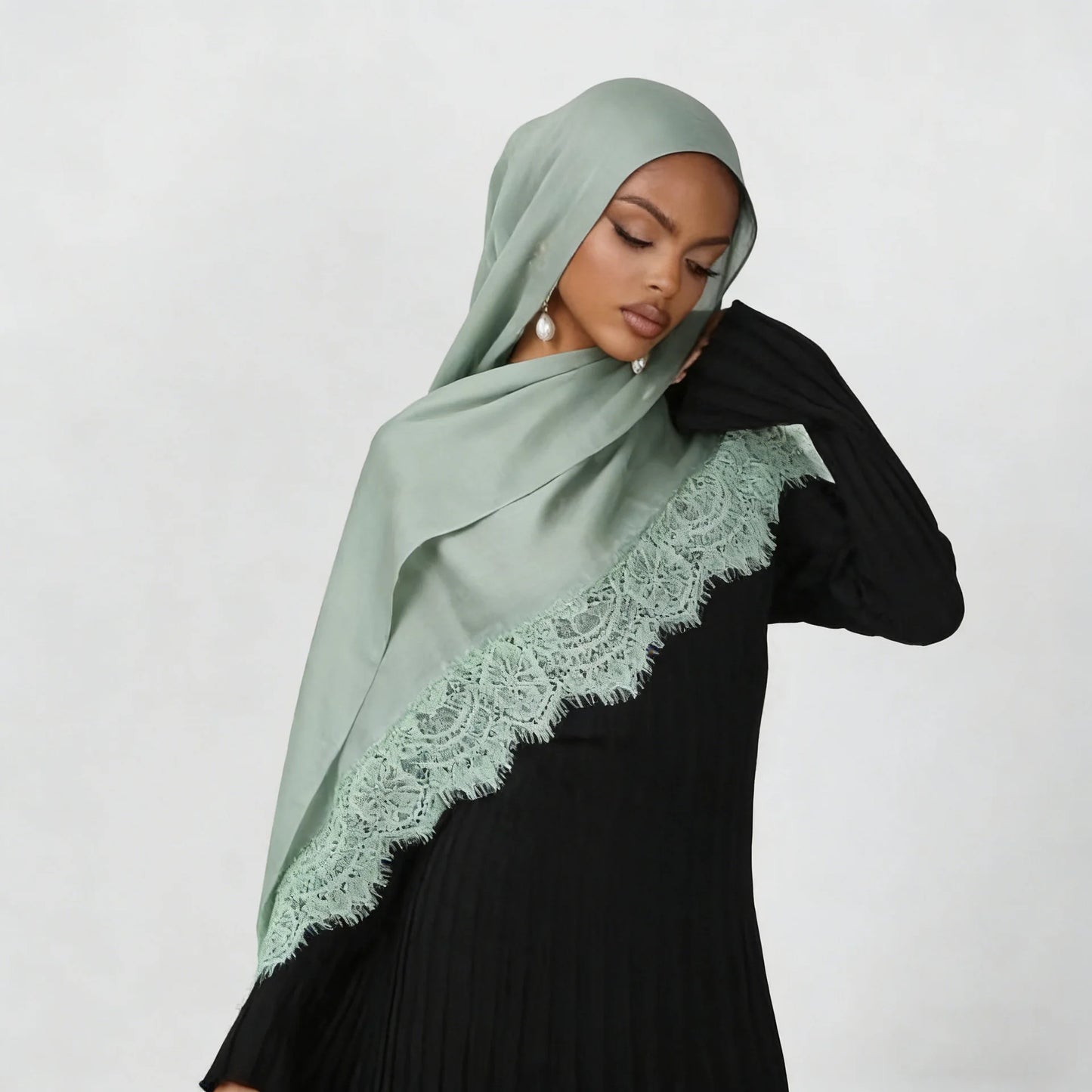 Premium Modal Lace Hijab