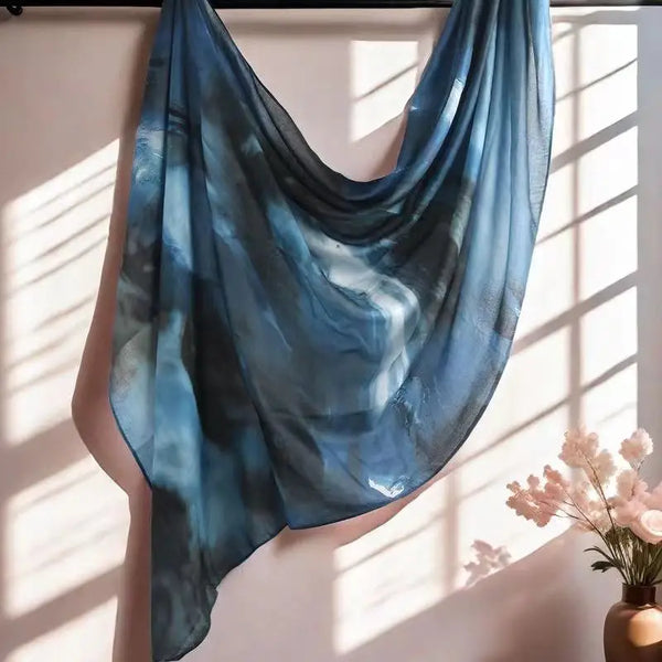 Printed Modal Hijab — Ocean Collection