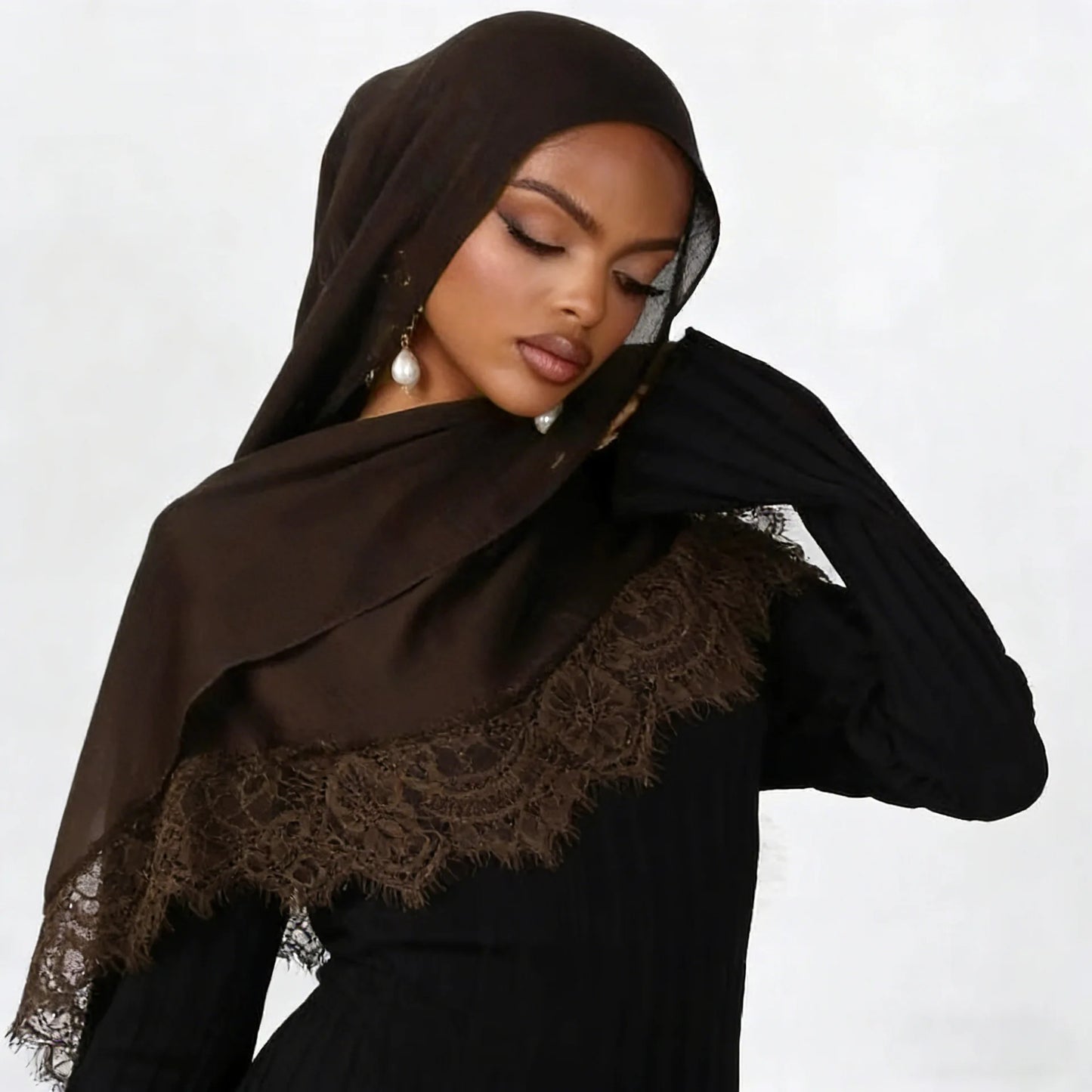 Premium Modal Lace Hijab