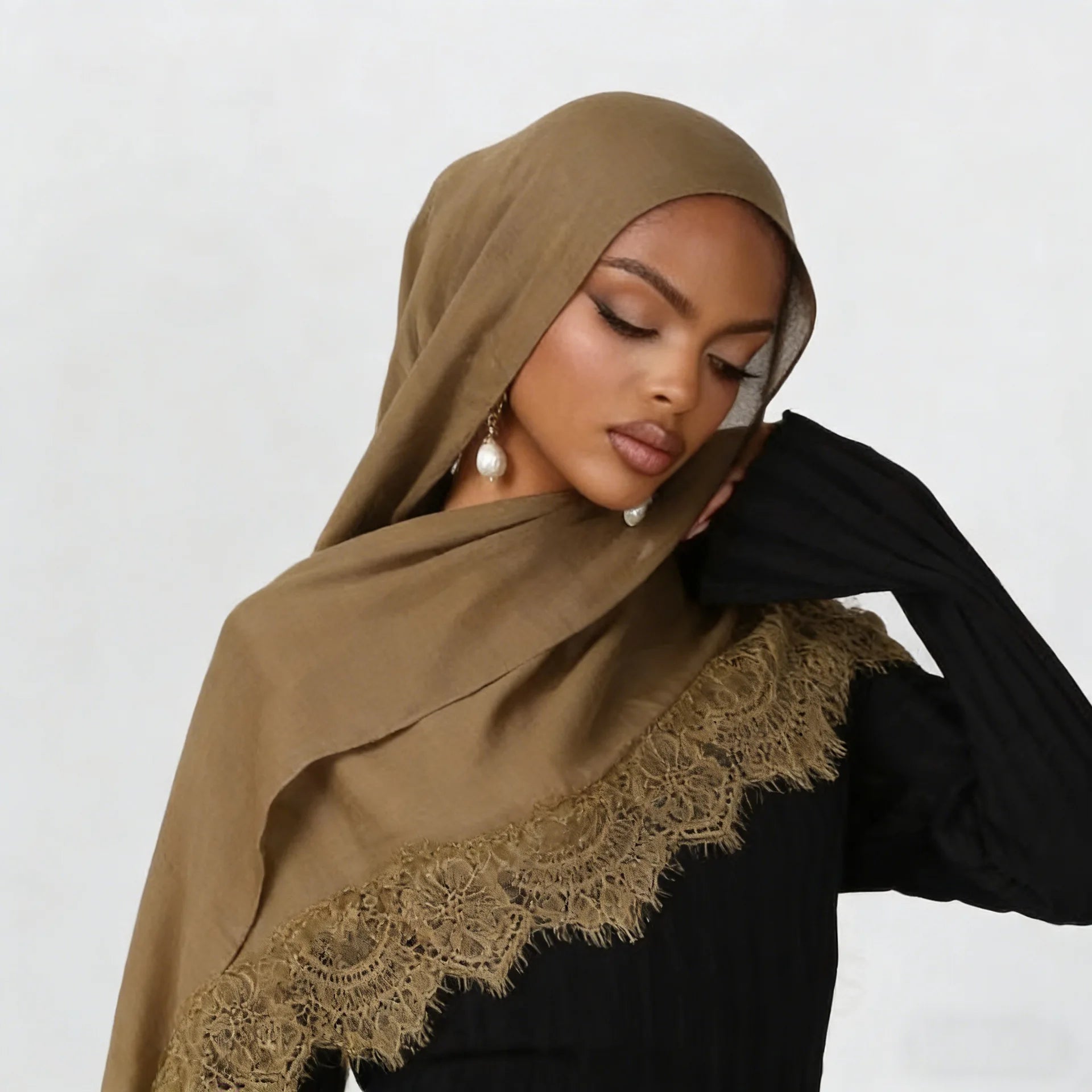 Premium Modal Lace Hijab