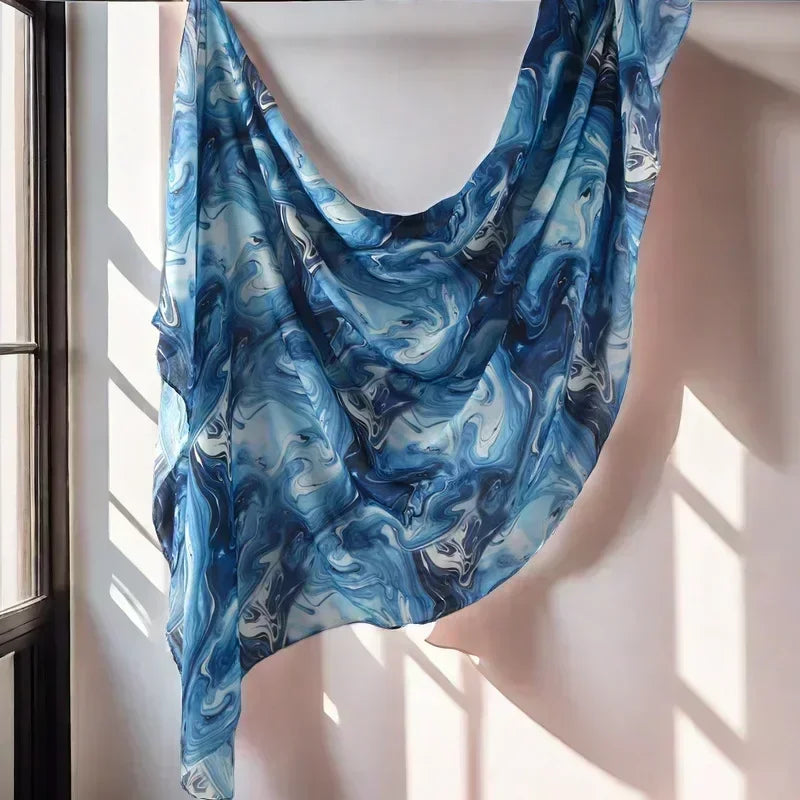 Printed Modal Hijab — Ocean Collection