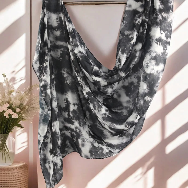 Printed Modal Hijab — Marble Collection